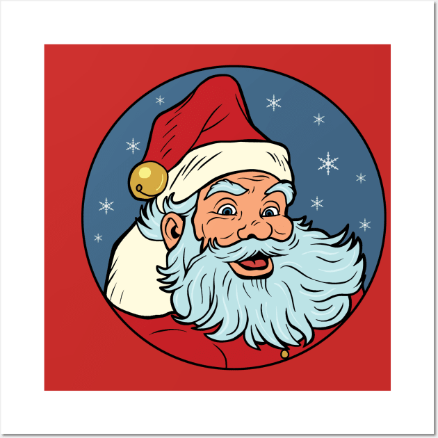 Pop Art Santa Wall Art by valentinahramov